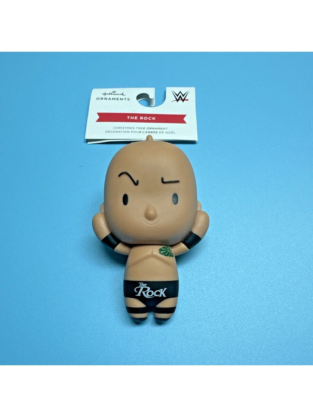 Hallmark 2022 Mystery Christmas Ornaments WWE The Rock Dwayne Johnson NEW